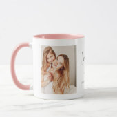 Moderne "Love you Mama" 2-Foto Mok (Links)