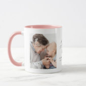 Moderne "Love you Nan" 2-foto Mok (Links)