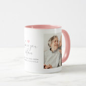 Moderne "Love you Nan" 2-foto Mok (Voorkant rechts)