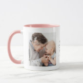 Moderne "Love you Oma" 2-foto Mok (Links)
