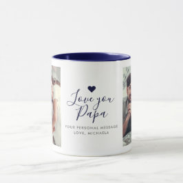 Moderne "Love you Papa" 2-foto Mok