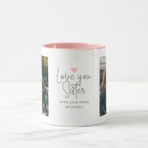 Moderne "Love You Sister" 2-foto Mok
