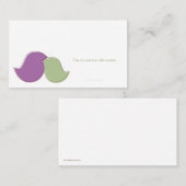 Moderne lovebirds, plaatskaarten plaatskaartje (Voorkant / Achterkant)