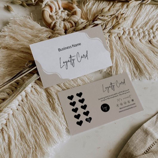 Moderne loyaliteit Kaart Sjabloon, Klantenkaartje