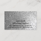 Moderne loyaliteitskaart glitter wimpers en wenkbr klantenkaartje (Achterkant)