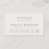 Moderne Loyalty Card Visitekaartje (Voorkant)