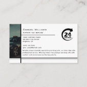 Moderne luchthaven taxi service professionele chau visitekaartje (Achterkant)