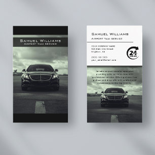 Moderne luchthaven taxi service professionele chau visitekaartje