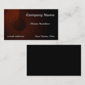 Moderne luidspreker rood naar zwart visitekaartje (Voorkant / Achterkant)