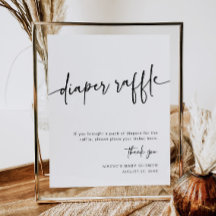 Moderne luier loterij teken neutraal minimaal eenv