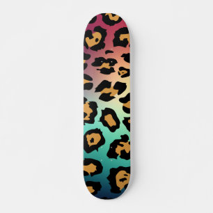 Moderne luipaard afdrukken persoonlijk skateboard