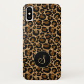 Moderne luipaard met glitters Case-Mate iPhone case (Achterkant)