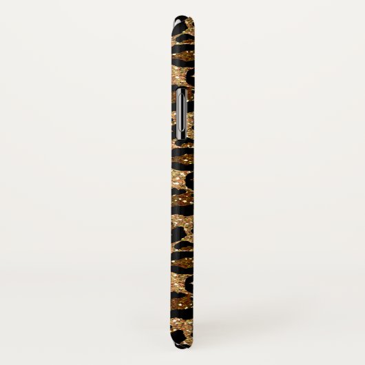 Moderne luipaard met glitters Case-Mate iPhone case (Achterkant / rechts)