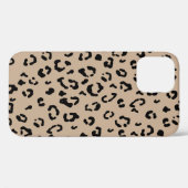 Moderne luipaard neutraal in cheetah print Case-Mate iPhone case (Achterkant (horizontaal))