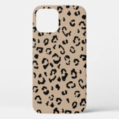 Moderne luipaard neutraal in cheetah print Case-Mate iPhone case (Achterkant)