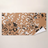 Moderne luipaard. Patroon. Achtergrond. Wilde natu Badhanddoek (Badhanddoek)