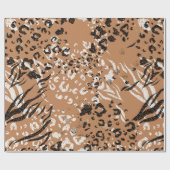 Moderne luipaard. Patroon. Achtergrond. Wilde natu Cadeaupapier (Vlak)