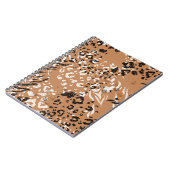 Moderne luipaard. Patroon. Achtergrond. Wilde natu Notitieboek (Linkerzijde)