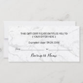 Moderne Luipaard Roze Gouden Schaar Cadeaubonnen (Achterkant)