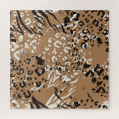 Moderne luipaard: wilde natuur. legpuzzel (Horizontaal)