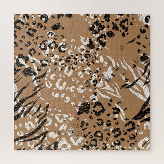 Moderne luipaard: wilde natuur. legpuzzel (Verticaal)