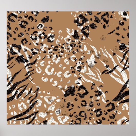 Moderne luipaard: wilde natuur. poster (Voorkant)