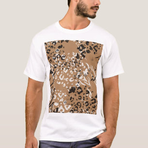Moderne luipaard: wilde natuur. t-shirt
