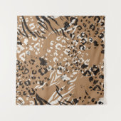 Moderne luipaard: wilde natuur. wandkleed (Voorkant (horizontaal))