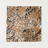 Moderne luipaard: wilde natuur. wandkleed (Voorkant)