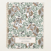 Moderne Luipaardblad Planner (Voorkant)