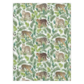 Moderne luipaarden Planten Oerwoud Tafelkleed (Voorkant)
