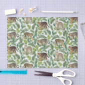 Moderne luipaarden Planten Oerwoud Tissuepapier (Craft)
