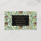 Moderne luipaarden Planten Oerwoud Visitekaartje (Achterkant)