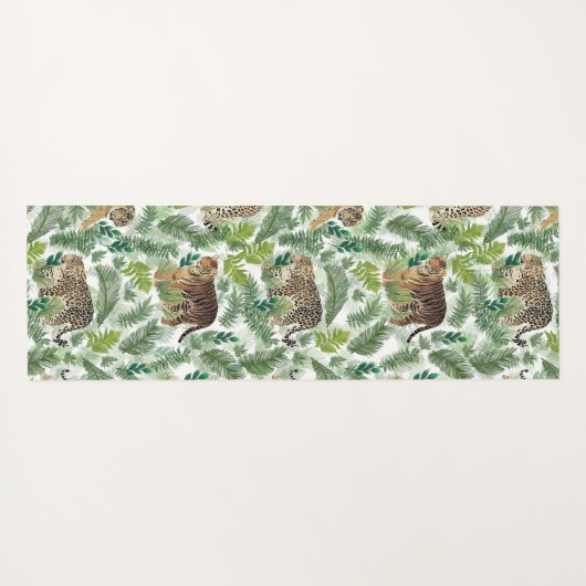 Moderne luipaarden Planten Oerwoud Yogamat