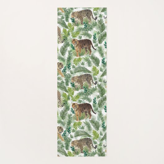 Moderne luipaarden Planten Oerwoud Yogamat (Achterkant)