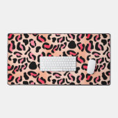 Moderne Luipaardpatroon Dierenprint Bureaumat (Keyboard & Muis)