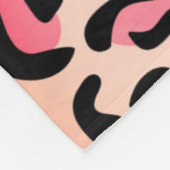 Moderne Luipaardpatroon Dierenprint Fleece Deken (Hoek)