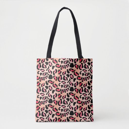 Moderne Luipaardpatroon Dierenprint Tote Bag (Voorkant)