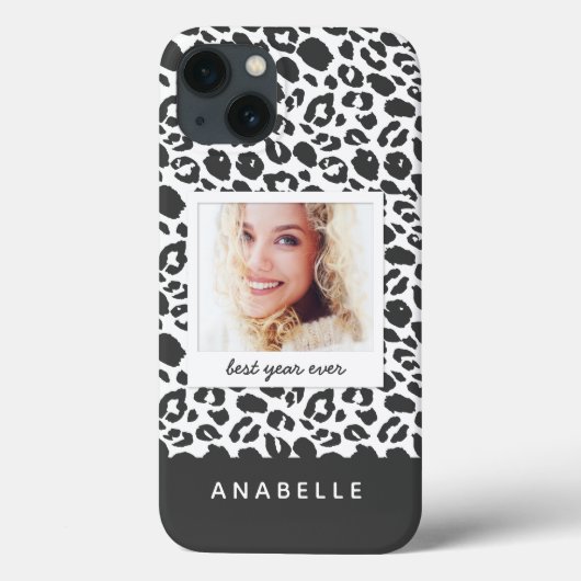 Moderne luipaardprint foto Case-Mate iPhone case (Achterkant)