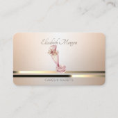 Moderne Luminouse bakkerij met buisbloem Visitekaartje (Voorkant)