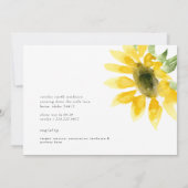 Moderne Lush Foliage & Sunflower Vrijgezellenfeest Kaart (Achterkant)