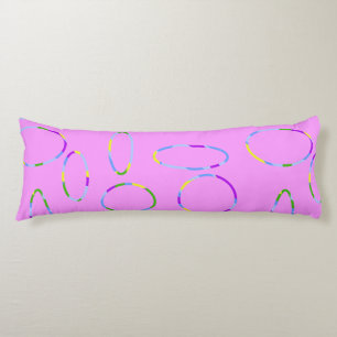 Moderne Lussen op Roze Magenta Body Pillow Lichaamskussen