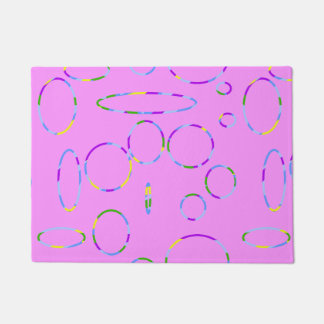 Moderne Lussen op Roze Magenta Deurmat