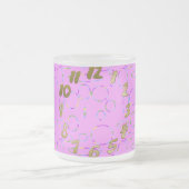 Moderne lussen op Roze Magenta Mok (Center)