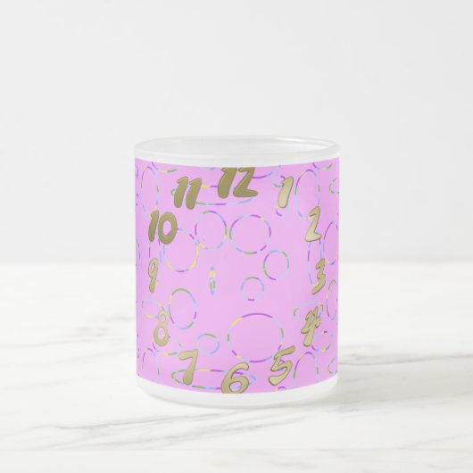 Moderne lussen op Roze Magenta Mok (Center)