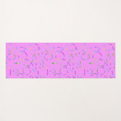Moderne Lussen op Roze Magenta Yoga Mat (Achterkant (horizontaal))