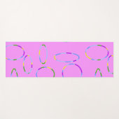 Moderne Lussen op Roze Magenta Yoga Mat (Voorkant (horizontaal))