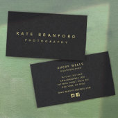 Moderne Lux minimalistische zwarte professional Visitekaartje