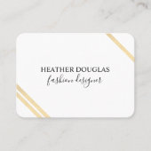 Moderne Lux Stripes Visitekaartje (Voorkant)