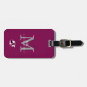 Moderne luxe aangepaste monogram, naam bagagelabel (Voorkant horizontaal)